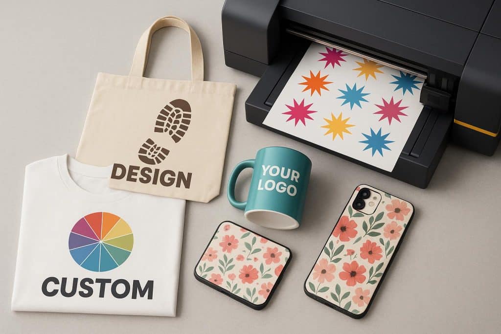 Custom-printed packaging boxes showcasing diverse branding for modern product businesses