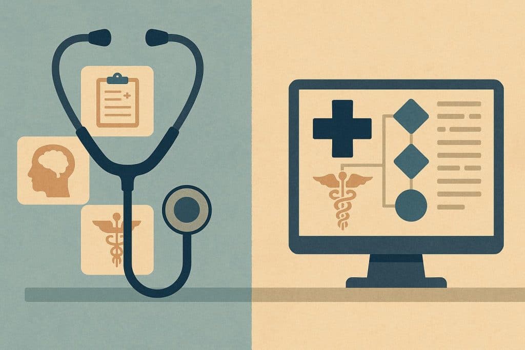 Algorithm-driven clinical decision tools intersecting with medical judgment in patient care