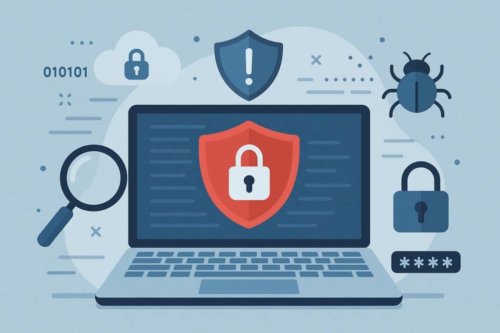 Cybersecurity expert analyzing network data during penetration testing to prevent data breaches