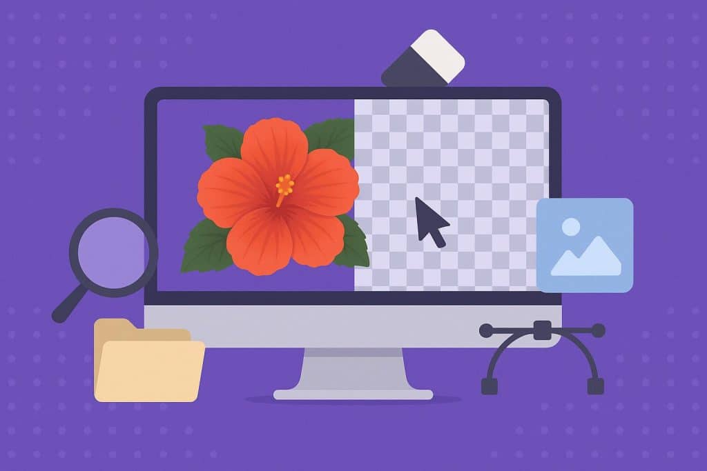 High-quality background removal software interface with crisp, separated subject and background