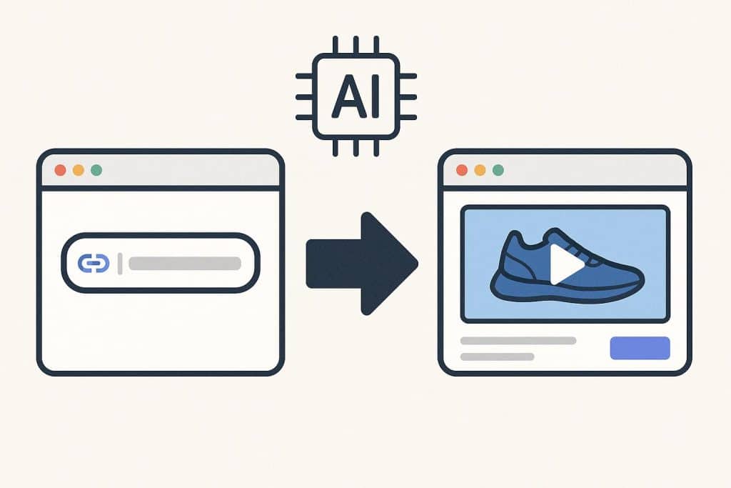 Turning Product URLs Into Video Ads With AI Ad Generators AI software converting product URLs into dynamic video ads for digital marketing innovation