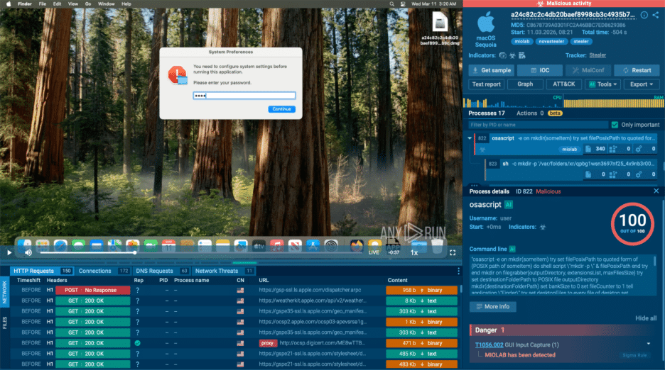 ANY.RUN’s sandbox lets SOC teams detect macOS threat that evade most security systems