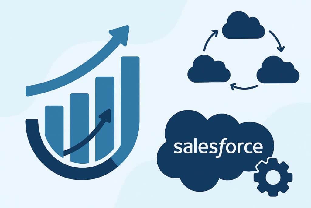 Salesforce consultants optimizing CRM systems for business growth and scalable company success