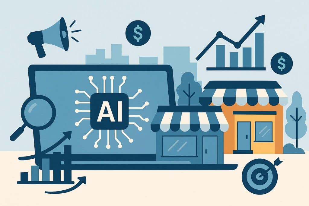 AI marketing tools empowering local businesses with advanced digital advertising strategies