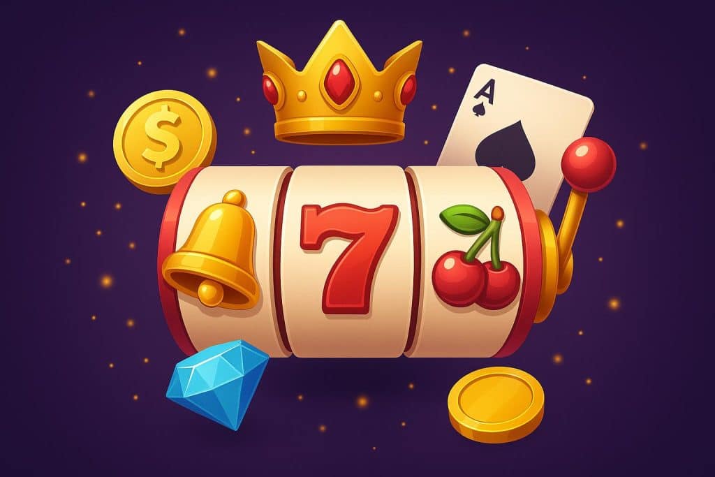 Key Features of a Top Slot Game Colorful slot machine reels with jackpot symbols and vibrant graphics highlighting top slot features