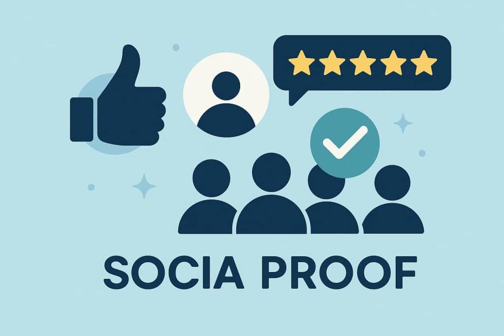 Customer reviews and star ratings exemplifying social proof in online product selection