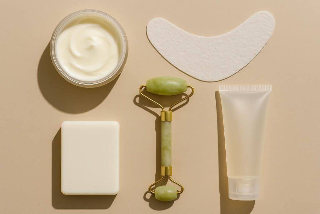 Home remedies and skincare products for treating neck sagging and crepey skin