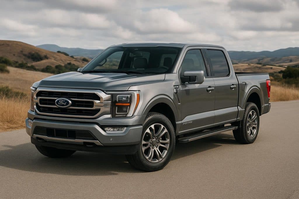 2025 Ford F‑150 PowerBoost: Review of a Pickup That Wants to Be Everything 2025 Ford F-150 PowerBoost hybrid truck parked outdoors showcasing front grille and design