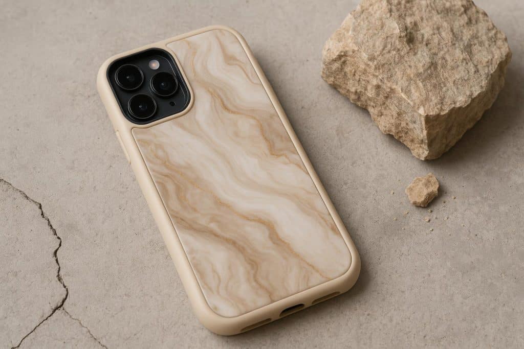 Aesthetic Phone Cases With Real-World Protection (2026 Guide) Stylish protective phone cases arranged on a table showcasing various colors and designs