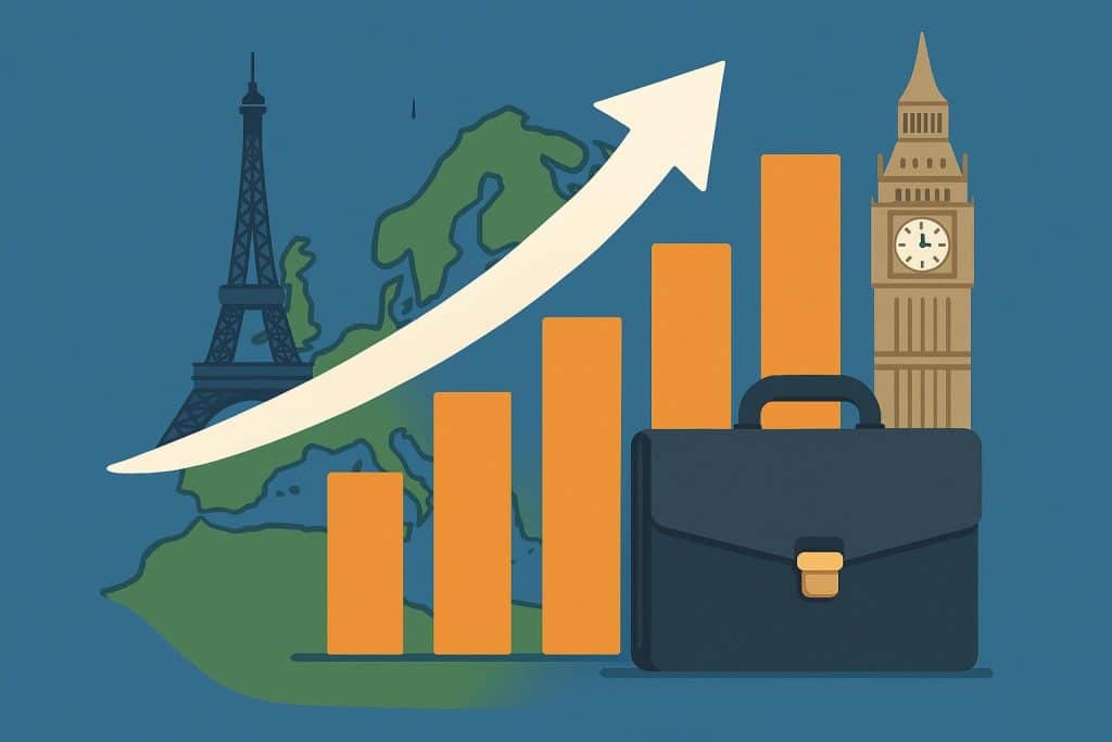 Why European Entrepreneurs Are Turning to Full-Service Consultancies to Expand Abroad European entrepreneurs collaborating with consultants to develop international business expansion strategies