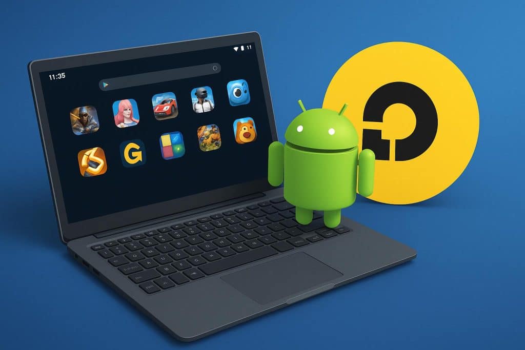 LDPlayer Android emulator interface on a Windows PC with gaming apps displayed on the screen