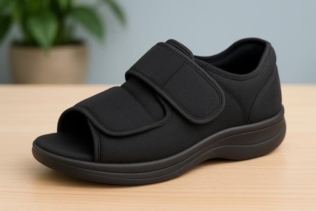 Adaptive smart shoes designed to accommodate swollen feet and reduce edema discomfort