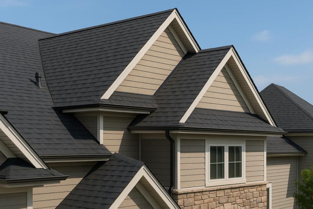 Modern Martinsburg home with high-quality roofing showcasing expert installation and durability