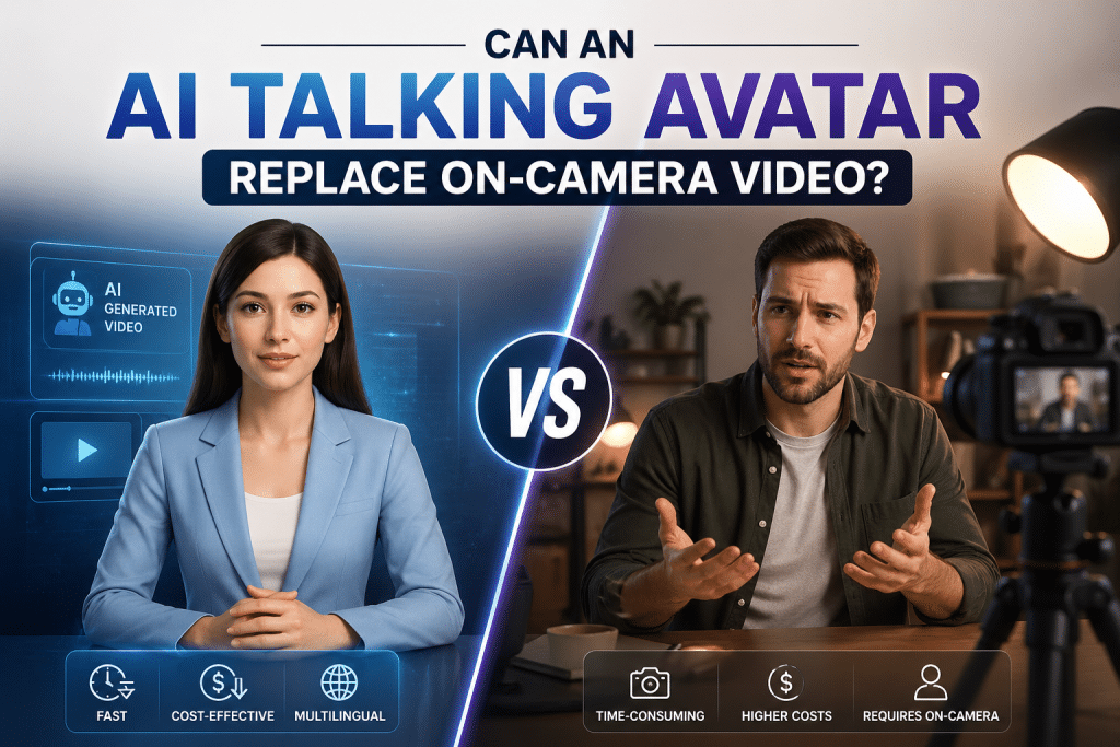 Image 1 of Can an AI Talking Avatar Replace On-Camera Video?