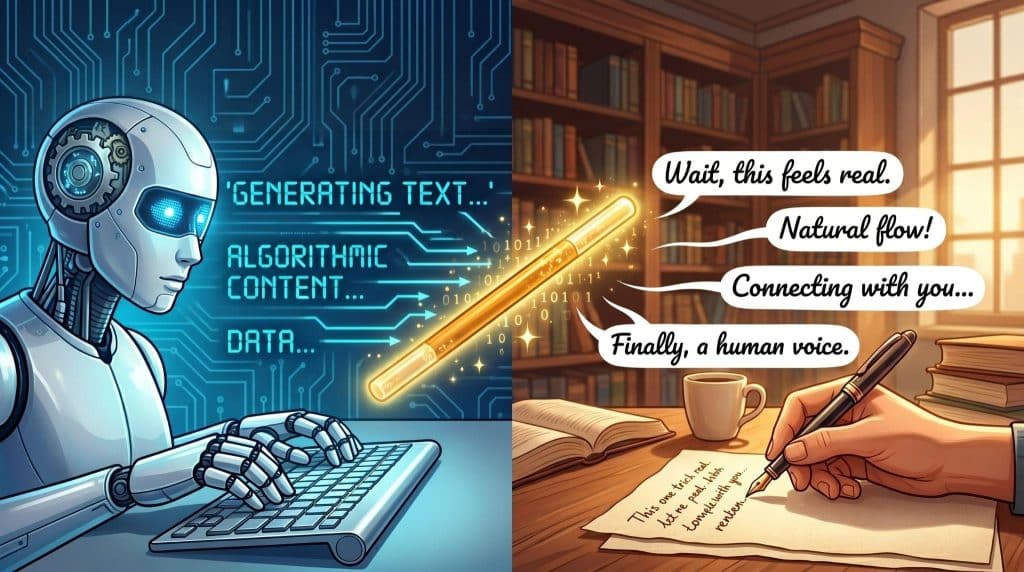 Image 1 of This One Trick Makes AI Content Sound Instantly Human