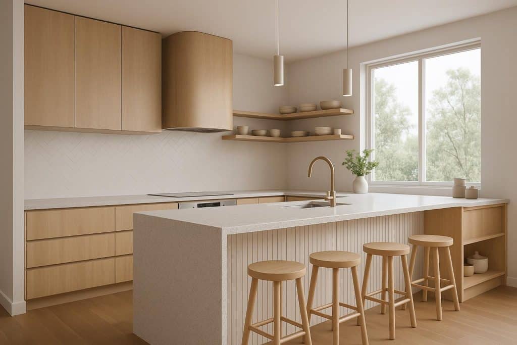 Modern Brisbane Southside kitchen with new cabinetry, sleek countertops, and updated appliances
