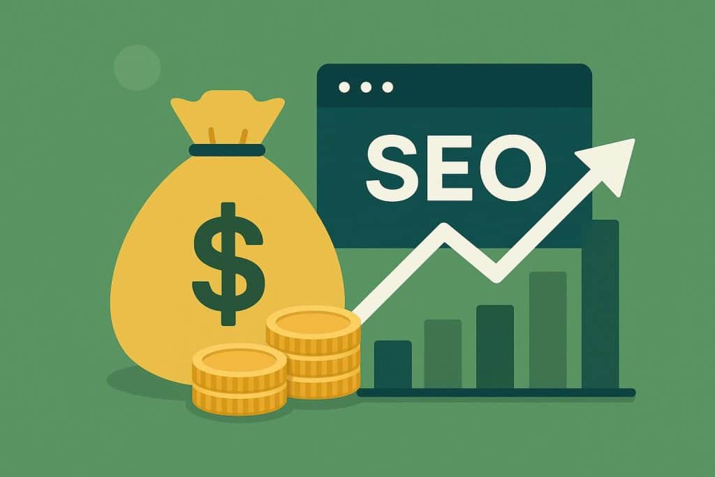 Website analytics dashboard showing SEO growth for increasing business valuation before selling