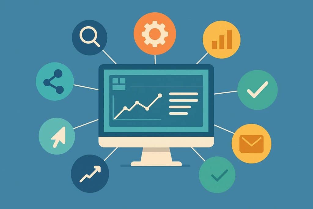Top 8 Best CRMs For Small Businesses 2026 Modern CRM software dashboard with charts and task lists for small business management