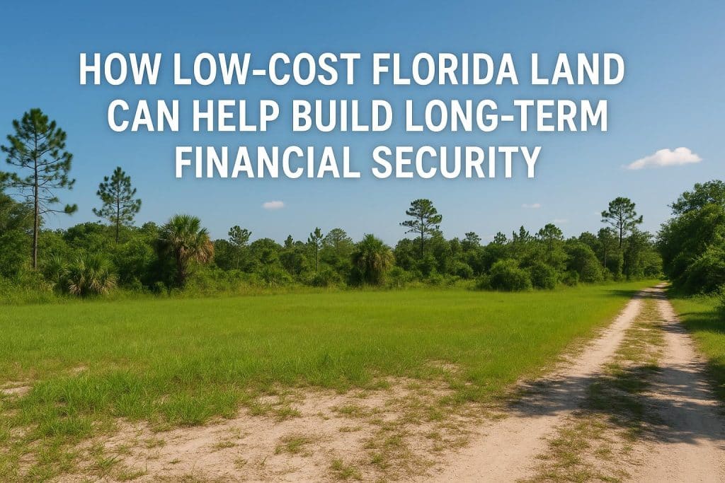 Aerial view of affordable Florida land highlighting investment and financial growth opportunities