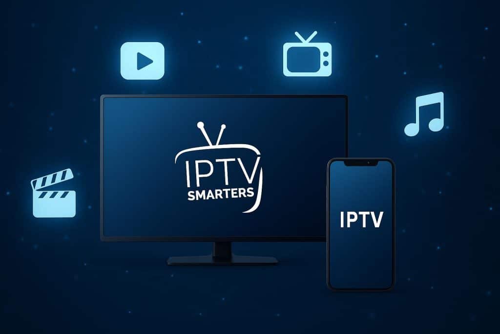 The Ultimate Guide to IPTV and IPTV Smarters Pro: Revolutionizing Modern Entertainment Streaming devices and IPTV Smarters Pro interface showcasing modern digital entertainment options