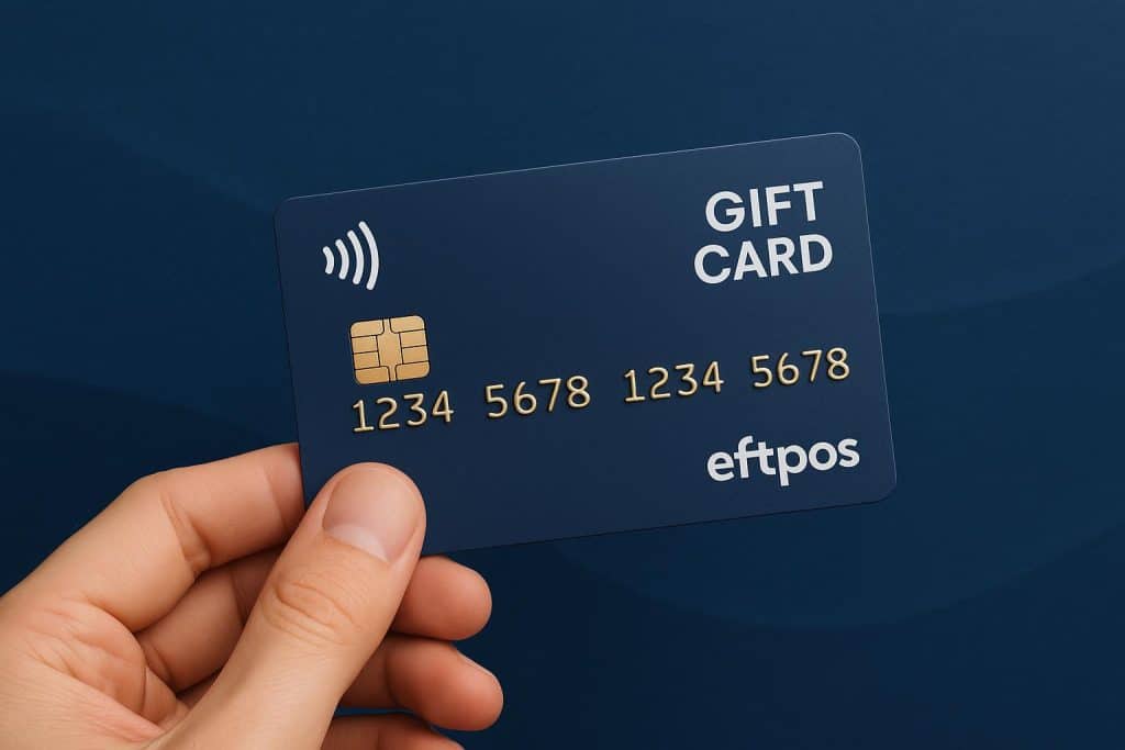 Unlocking Convenience: The Ultimate Guide to Eftpos Gift Cards Eftpos gift card on a table with shopping bags, highlighting convenient payment options