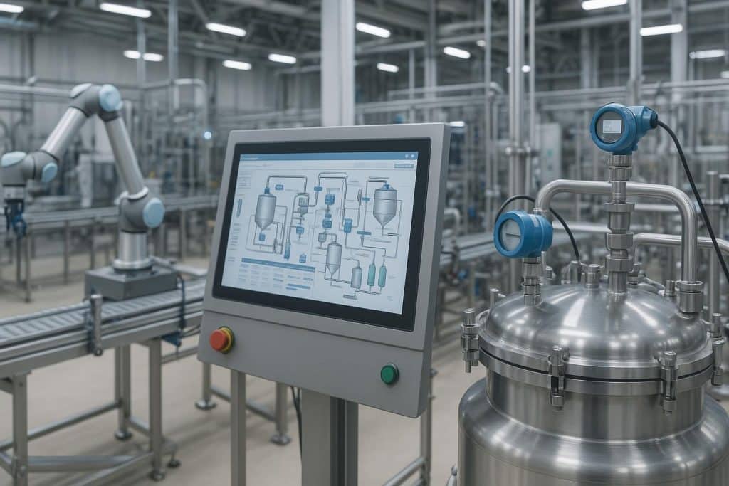 Advanced process manufacturing equipment integrating technology services in smart manufacturing systems