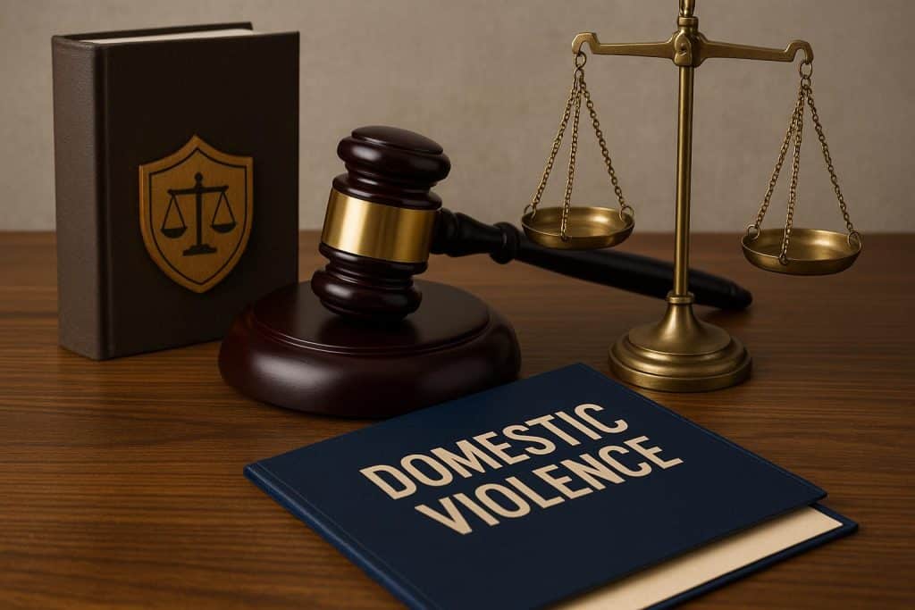 Gavel and legal documents symbolizing domestic violence legal protection in Thibodaux