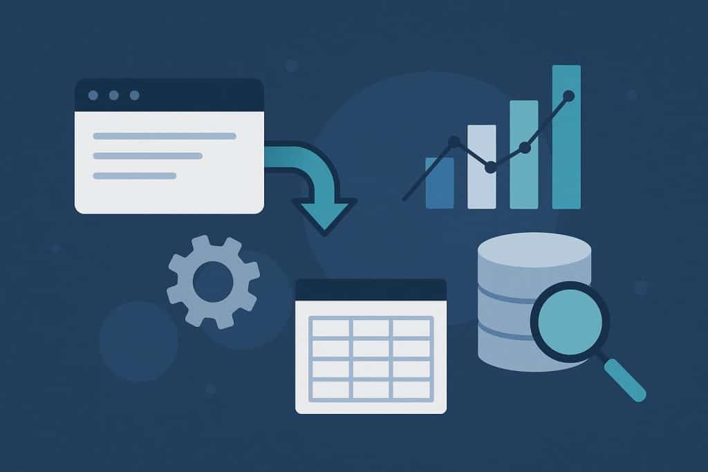 Scrapped io dashboard displaying marketing data analytics and automation tools for agencies