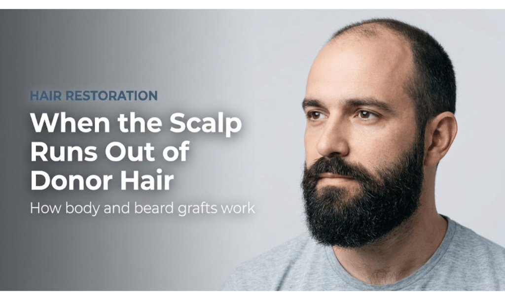 Body Hair Transplants: What Happens When the Scalp Runs Out of Donor Hair Image 1 of Body Hair Transplants: What Happens When the Scalp Runs Out of Donor Hair