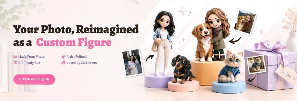 Image 1 of Best 3D Printed Figurines From Photo in 2026: SnapFig vs the Top Custom Figurine Brands