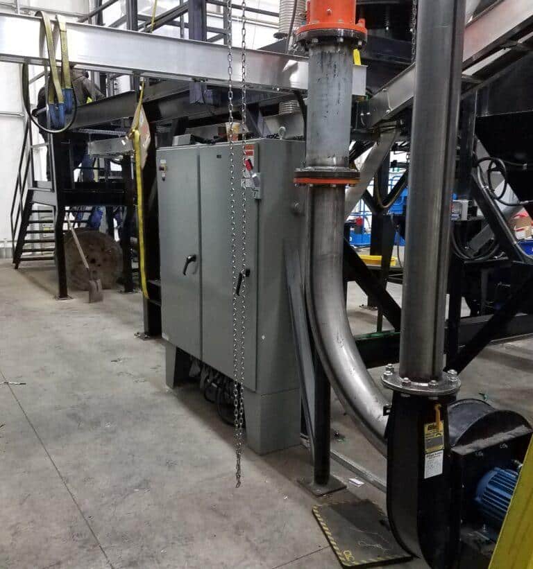 retrofitted industrial control panel