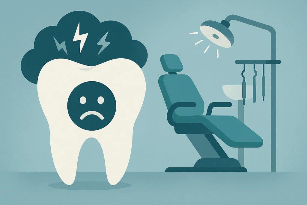 How to Deal with Dental Anxiety Calm dental clinic setting with soothing decor to ease dental anxiety and promote relaxation