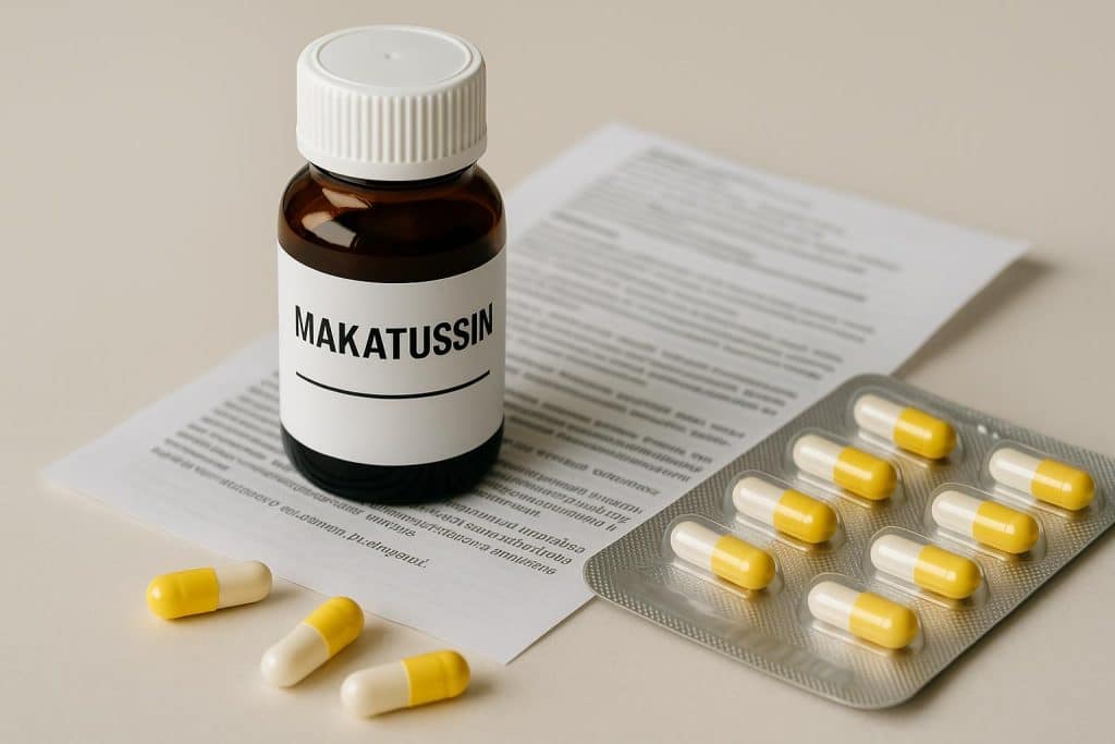 What Is Makatussin? A Complete Guide to This Medication Makatussin cough syrup bottle with packaging, highlighting medication for cold and cough relief