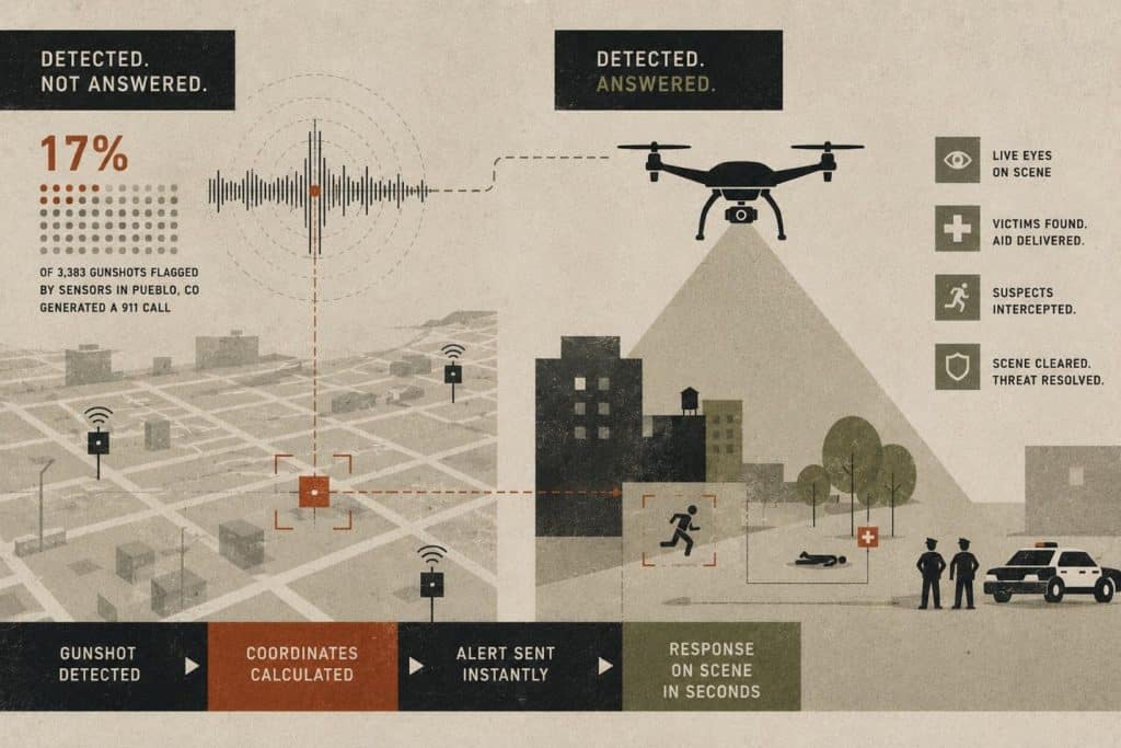 Blake Resnick’s BRINC Drones Targets the Gap Between Gunshot Detection and Response Image 1 of Blake Resnick’s BRINC Drones Targets the Gap Between Gunshot Detection and Response