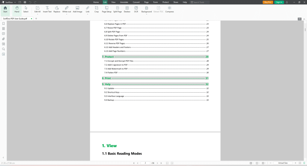 Image 1 of A Step-by-Step Tutorial for Operating SwifDoo PDF | 5 Practical PDF Tools Every User Needs